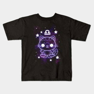 libra kawaii zodiac sign Kids T-Shirt